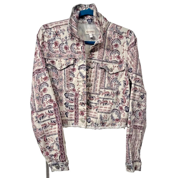 Shyanne Women's Country Wear It Mean It Cropped Frayed Jacket Medium - Picture 1 of 8